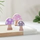 thumbnail image 5 of Adornos de bloques de construcción de hongos de madera para decoración de habitación para accesorios de fotos infantiles Rosa Morado Gris, 5 of 9