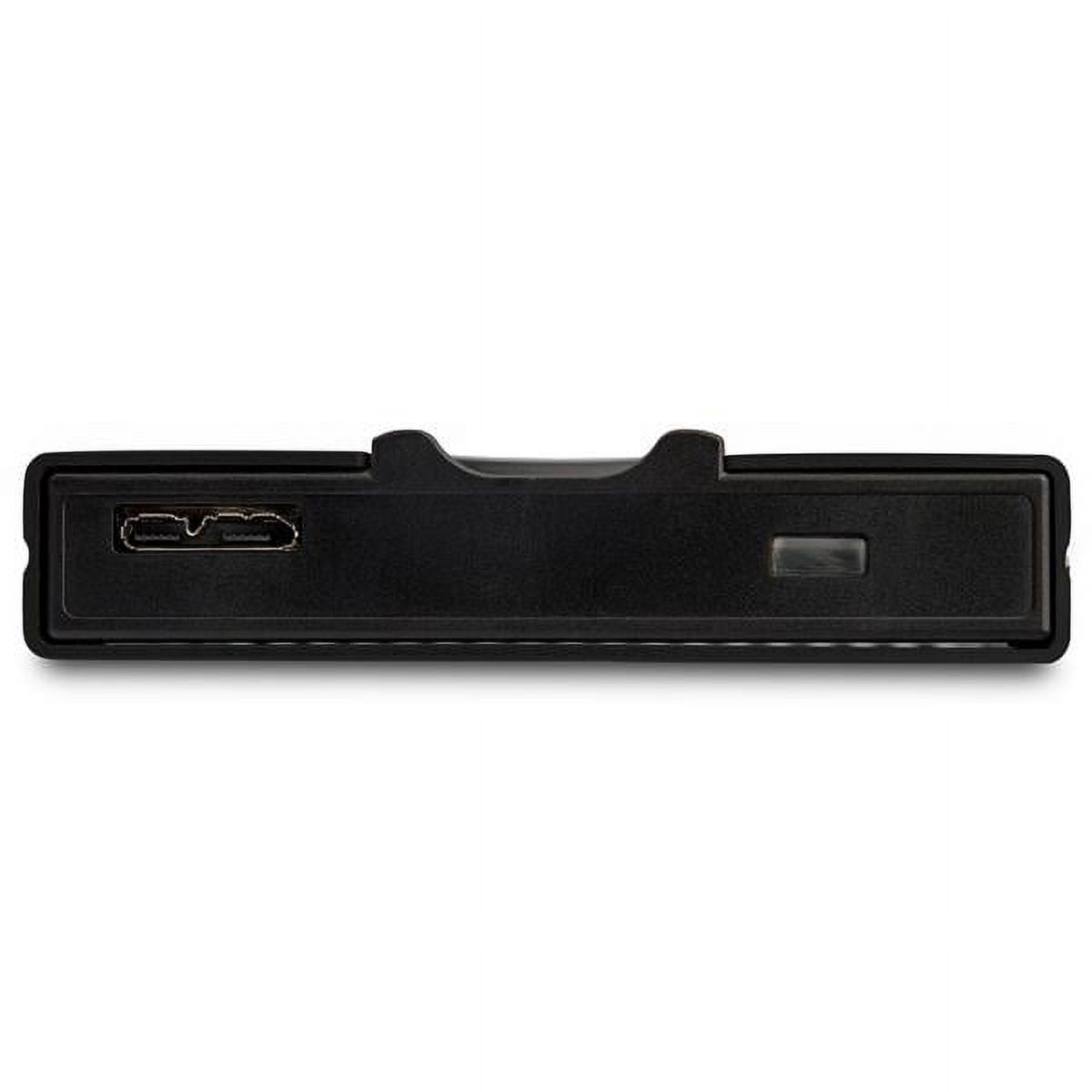 StarTech Biometric Enclosure - 256-bit AES Encrypted USB 3.0 External Hard Drive Enclosure 2.5 SATA HDD/SSD - Fingerprint & Password (244111)"