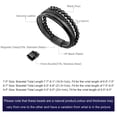 thumbnail image 2 of Speroto New Mens Bracelet Bead and Leather Braided, Lava and Onyx Bead Leather Bracelet for Men, 2 of 6