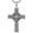 A01- Compass, variant on Pentagram Cross Necklace 925 Sterling Silver Irish Celtic Knot Pendant Necklace Religious Jewelry Gifts for Men