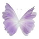 thumbnail image 3 of Mariposa de gasa decorativa para pared, enorme mariposa artificial de seda para ventana Púrpura, 3 of 9