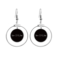thumbnail image 1 of Chestry Kowledge Molar Volume Of Gas Earrings Dangle Hoop Jewelry Drop Circle, 1 of 3