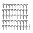 thumbnail image 4 of 50 piezas de grapas para cercas, accesorios resistentes, fáciles de usar, prácticos y prácticos clavos para cercas de madera blanda, 4 of 8