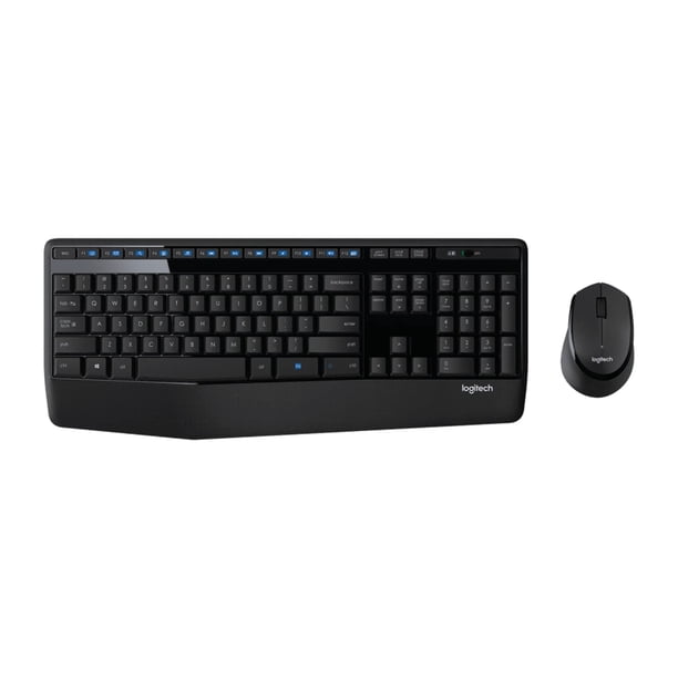 Reacondicionado Combo de teclado y ratón inalámbricos Logitech Mk345 (negro)