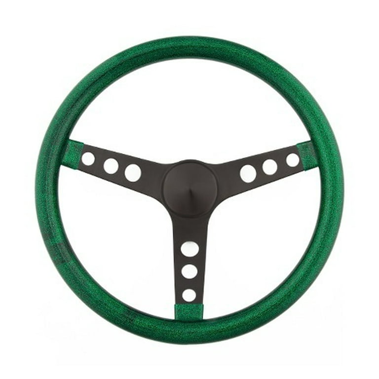 Grant Metal Flake Steering Wheel, Green/Black 13.5 Grant Metal Flake Steering Wheel, Green/Black 13.5