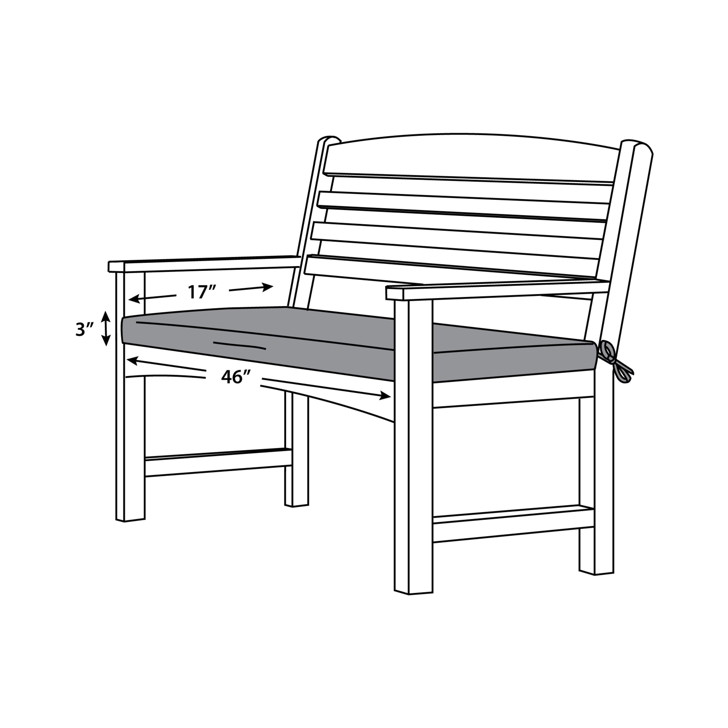Outdoor bench cushion 46 x 17 hotsell