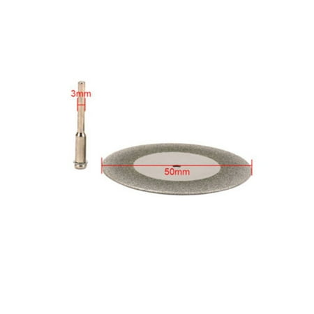 

2 50mm 1/8 Shank Mini Diamond Cutting Disc Saw Rotary Woodworking Tool