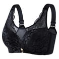 thumbnail image 5 of Lixiuxyad Plus Size Bra Supportive Lift Lace Wireless Comfort Full Coverage Underwire,Bras for Women Black 42, 5 of 6