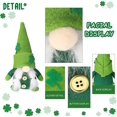 thumbnail image 4 of Pack of 2 St. Patrick's Day Gnomes Irish Leprechaun Tomte Plush Handmade Scandinavian Mars Nisse Elf Dwarf Green Scandinavian Felt Gnome for Christmas, 4 of 5