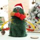 thumbnail image 5 of Árbol de Navidad eléctrico creativo giratorio bailando sombrero de Papá Noel juguete de música operado con batería muñeco de Navidad divertido regalo de decoración de fiesta, pequeño Feliz Sencillez, 5 of 5