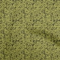 thumbnail image 1 of oneOone Cotton Poplin Twill Lime Green Fabric Lace Floral Dress Material Fabric Print Fabric By The Yard 56 Inch Wide, 1 of 6