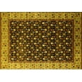 thumbnail image 1 of Ahgly Company Machine Washable Indoor Rectangle Oriental Yellow Industrial Area Rugs, 7' x 10', 1 of 4