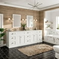 thumbnail image 2 of EVIVA Epic 96 Inch Transitional White Vanity w/ Brushed Nickel Hardware, 2 of 7