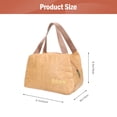 thumbnail image 2 of unbranded Bolsa Térmica De Kraft Marrón Impermeable Con Para Almuerzos Reutilizable Y Portátil, 2 of 6