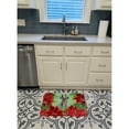 thumbnail image 3 of Weimaraner Poinsettas Machine Washable Memory Foam Mat, 3 of 4