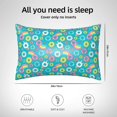 thumbnail image 6 of JUNZAN Donut Silk Pillowcase for Hair and Skin,Cooling Sleep Both Sides Silk Satin Pillow Covers with Zipper for Women Men, 6 of 8
