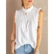 thumbnail image 1 of Camisas sin mangas,Camiseta sin mangas de verano para mujer, chaleco con cuello con botones, camisas casuales sin mangas, tecnología innovadora, 1 of 6