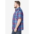 thumbnail image 4 of KingSize Men's Big & Tall Plaid Wrinkle-Resistant Short Sleeve Button Down, 4 of 6