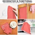 thumbnail image 7 of Coolnut Red Solid Color Kitchen Dish Towel Set of 6, Soft Absorbent Drying Dishcloths Dish Towels with Hanging Loop for Kitchen Bathroom Bar Home Decor, 28 x 18 Inch Washcloth Gift, 7 of 7