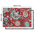 thumbnail image 6 of Set of 4 Durable Paisley Placemats, Flax Linen Heat Resistant Wrinkle Free with Colorful Vintage Boho Floral and Artistic Mandala Geometric Decor, 6 of 6