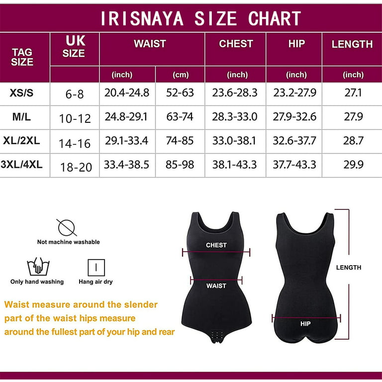 Irisnaya Shapewear Bodysuit for Women Tummy Control Body Shaper Waist  Trainer Girdle Open Bust Sexy Scoop Neck Slimming Bodysuits Tank Tops(Black  M-L)
