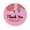 Light Pink, variant on Darling Souvenir Personalized Bride Groom Names And Date Envelope Seals Round 45 Pcs Rose Floral Thank You Stickers-White