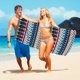 thumbnail image 5 of Toalla de playa de microfibra de 76 x 152 cm | Toalla de viaje ligera, colorida, resistente a la arena y de secado rápido | Manta multiusos para piscina, spa, gimnasio, picnic y camping, 5 of 5