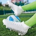 thumbnail image 4 of Zapatos de fútbol ultraligeros para hombre, zapatillas de fútbol, botas de fútbol para interior, con puntas largas, TF/FG, gran oferta, de alta calidad, 4 of 5