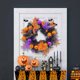 thumbnail image 5 of Corona de bolas de calabaza sonrientes de Halloween: decoración festiva y espeluznante para Halloween, 5 of 5