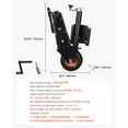 thumbnail image 3 of KFFKFF Trailer Mover, 500lbs Load Limit, 13 inch-23.2 inch Height Flexibility, Trailer Transport Dolly, 9-inch Air-Filled Rubber Wheel, Hand or Power Wrench Operated, 3 of 9