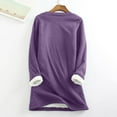 thumbnail image 4 of Winter clothing for women Winter O Neck Top Thermal Women Underwear Thick Sweatshirt Blouse Women Patchwork Christmas Crew Neck Top, 4 of 4