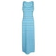 thumbnail image 2 of Maxi Sin Mujeres Suave Transpirable Ajuste Playa Sky Yinane vestido maxi a rayas, 2 of 8