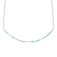 thumbnail image 2 of Fashionable Green Crystal Beads and Pearls Sterling Silver Chain Necklace, 2 of 4