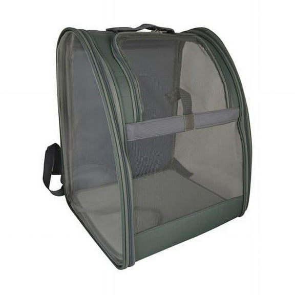 Three Star Import & Export DB10-GRN 17 x 14 x 11 in. Mesh & Fabric Pet Backpack