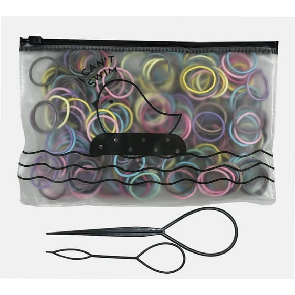 300PCS baby hair bands, multi-color elastic hair bands, 1 inch diameter, no crease rubber hair bands, No-metal Hair Elastics Hair Ties Ponytail Holders Hair Bands, Suitable for little girls