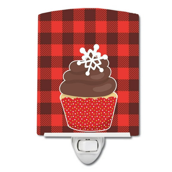 Christmas Cupcake Ceramic Night Light