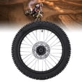 thumbnail image 1 of 17 Inch Front Wheel Rim Tire Assembly, Front Wheel Tire and Rim 190mm Brake Rotor Rubber 70/100-17 2.75-17  Replacement for TTR125 YZ85 YZ80 for Motorcycle, 1 of 7