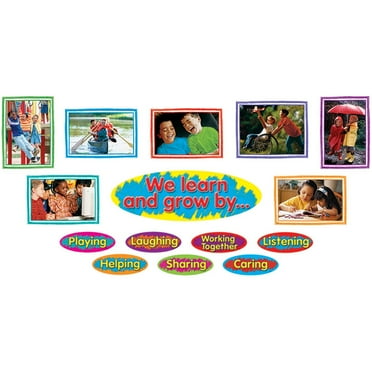 T-8210 - Learn & Grow: Character Development Bulletin Board Set by Trend Enterprises Inc.