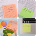 thumbnail image 4 of Mistayd 600 Sheets Transparent Sticky Notes, 3x3 inch Pastel Clear Sticky Notes Waterproof Self-Stick Translucent Sticky Notes, Easy to Post for Home, Office, School(12 Pads), 4 of 5
