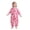 Pink, variant on Lenpel Toddler Girls Fleece Onesies Fall Cute Pattern Crew Neck Zip up Romper Pajamas Casual Loose Fit Thermal Warm Bodysuits(Pink,1-2Years)