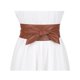 thumbnail image 5 of Cinturones Obi para Mujeres Talla Grande INSPIRE CHIC, Cinturón de Lazo Autoadhesivo, Cinturón Ancho para Vestidos Color Marrón 37.40-40.16, 5 of 6