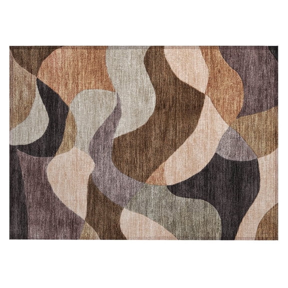 Dalyn Rugs Machine Washable Indoor/Outdoor Chantille ACN2141 Chocolate 1'8" x 2'6" Rug