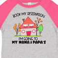 thumbnail image 4 of Inktastic Book my Reservation I'm Going To My Nana and Papa's- House Boys or Girls Toddler T-Shirt, 4 of 5