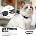 thumbnail image 5 of Mumup Rhinestone Cat Collar Breakaway, Soft Velvet Cat Collars with Bell, Adjustable Comfortable Cats Collar, 7.5-12.5 Inch for Cat, Kittens and Puppies, 5 of 7