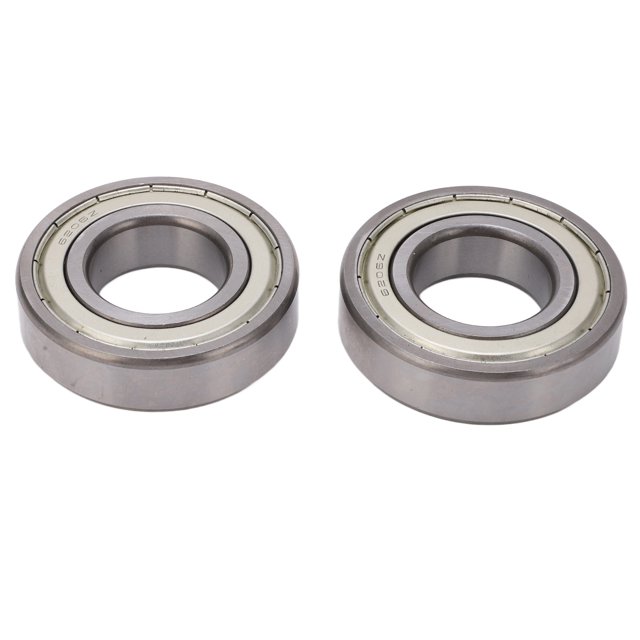 Double Shielded Rollers, Rubber Sealing Low Friction 6206RS Ball Bearing 2 Pcs Fast Heat Dissipation Sturdy for Electric Tool