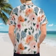 thumbnail image 6 of High Quality Hawaiian Shirts for Men Short Sleeve Aloha Beach Shirt Floral Summer Casual Button Down Shirts Blouses W4UN96, 6 of 7