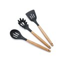 thumbnail image 4 of justharion Wooden Silicone Spatula Soup Ladle Slotted Shovel Spoon No-Stick Home Kitchen Cooking Tools, 4 of 8