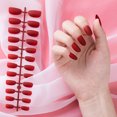 thumbnail image 3 of 24 unids/set cubierta completa mate puntas de uñas postizas extensión de uñas postizas para uñas postizas, 3 of 4