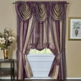 thumbnail image 2 of Woven Trends Ombre Window Curtains, Modern Semi-Sheer Window Curtain Drape Single Panel, Living Room, Bedroom Curtains and Backdrop Curtain 50" x 84" Single Panel, Purple, 2 of 3