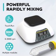 LAB FISH VM500PRO Digital Timer Vortex Mixer, 0-3000 RPM, 8 Modules, Continuous & Touch Modes for Lab Tubes/Plates